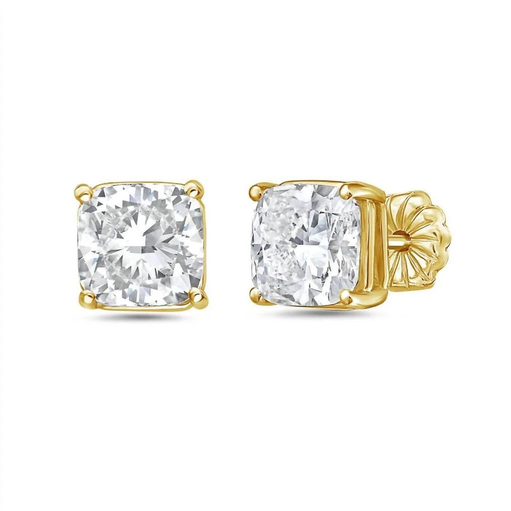 Diana M Jewels Diana M Jewels - Women
s Lab Grown Diamond Cushion Cut Stud Earrings (4.50 CT) 2