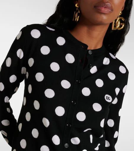 Dolce
Gabbana Polka-dot wool and silk cardigan 4