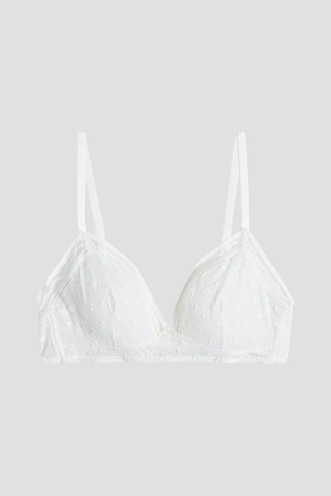 ERES Lace-trimmed fil coupé jersey triangle bra 1