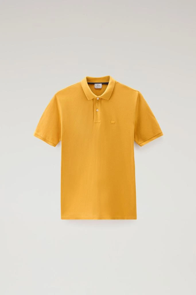 Woolrich Piquet Polo Shirt in Pure Cotton - Men - Yellow 5