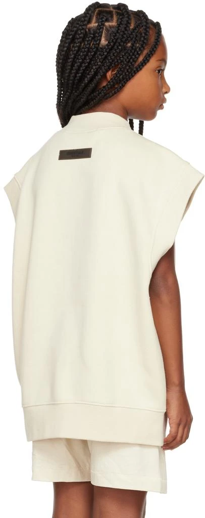 Essentials Kids Off-White Mock Neck Vest 3