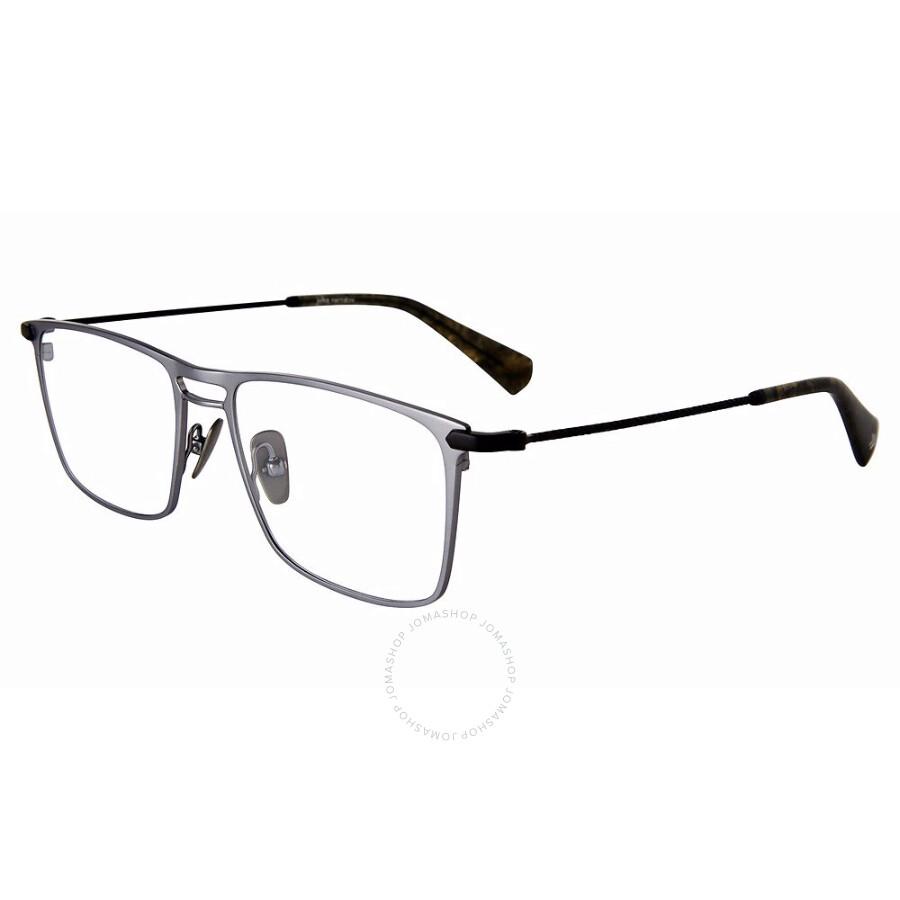 John Varvatos Demo Rectangular Men's Eyeglasses VJV191 0GUN 52