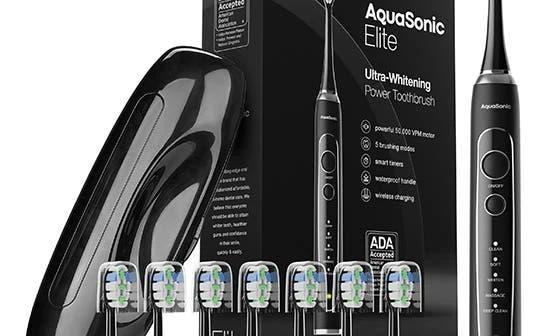 AquaSonic Elite Ultra-Whitening Power Toothbrush 9