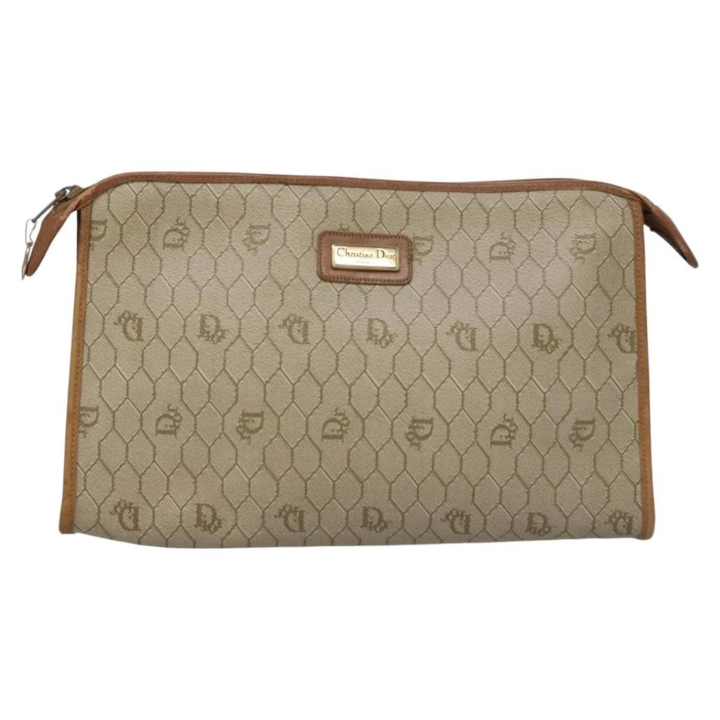 Dior Honeycomb Canvas Clutch Bag (Pre-Owned) 1
