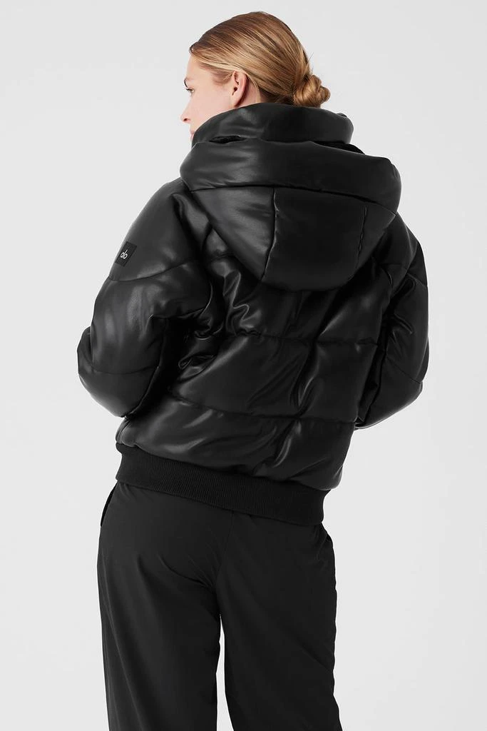 Alo Faux Leather Boss Puffer - Black 2