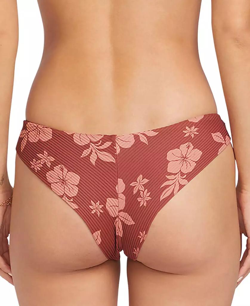 Volcom Juniors' Sunbaked Floral Ribbed Bikini Bottoms