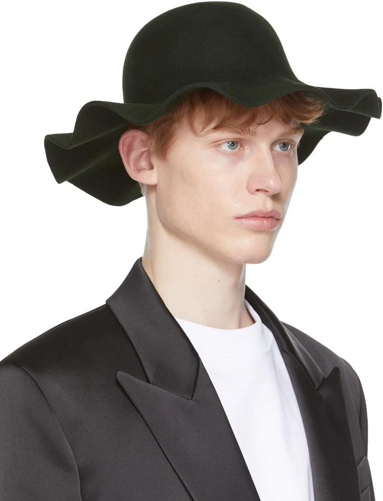 AMI Green Borsalino Edition Felted Hare Fur Hat 2