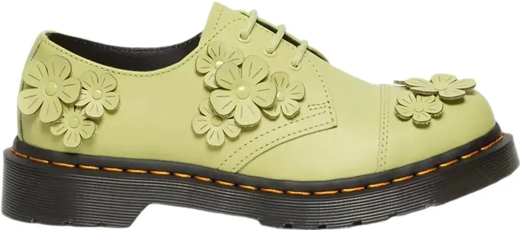 Dr. Martens 1461 Flower Applique Leather Oxford Shoes - Women's