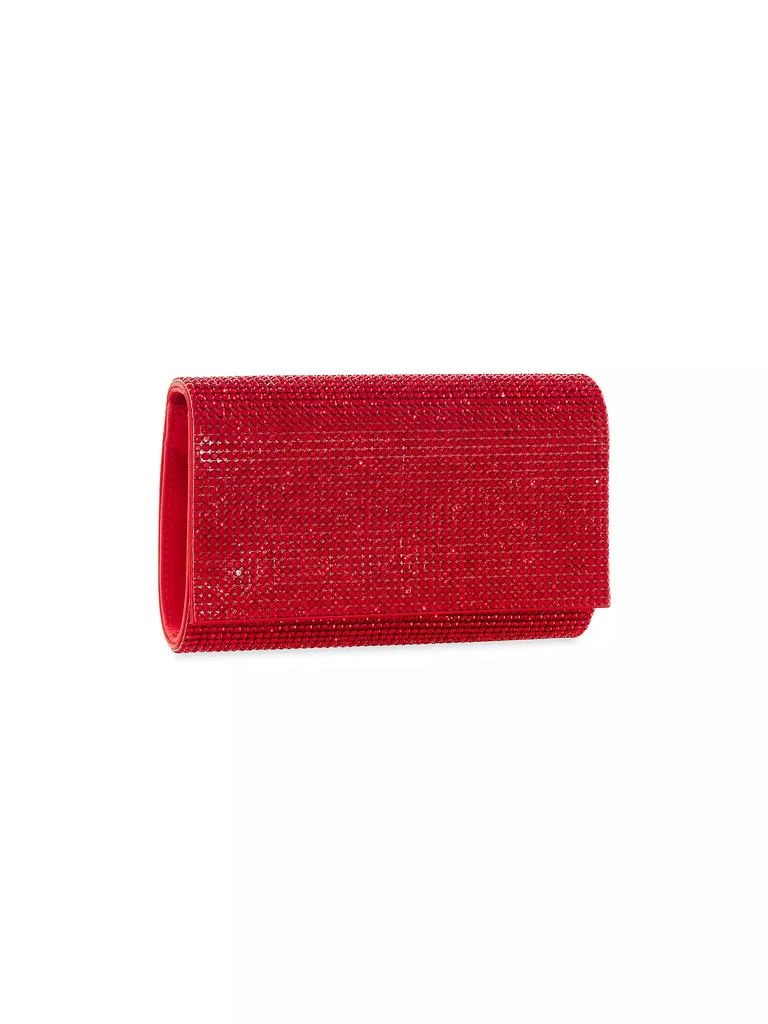 Judith Leiber Fizzy Crystal-Embellished Satin Clutch 2