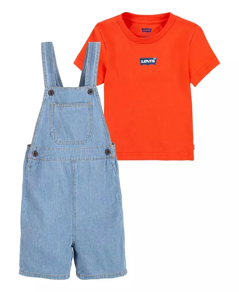 Levi's Toddler Boys 2-Piece Mini Batwing and Shortall Set 1
