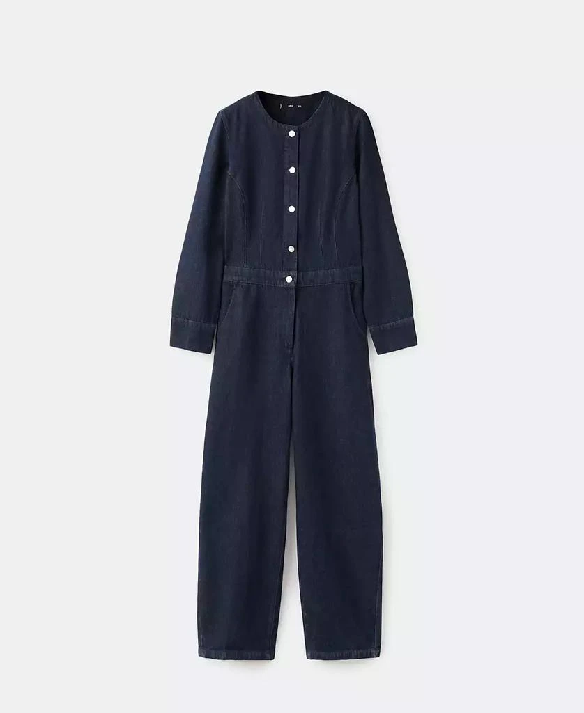Mango Women
s Buttons Denim Jumpsuit