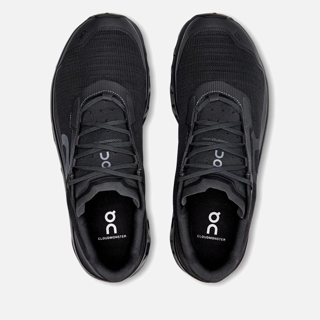 On Men's Cloudmonster Void Running Trainers - Black/Black 5