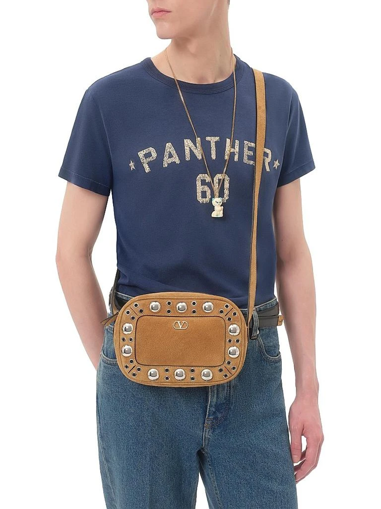 Valentino Nellcôte Suede Shoulder Bag 3