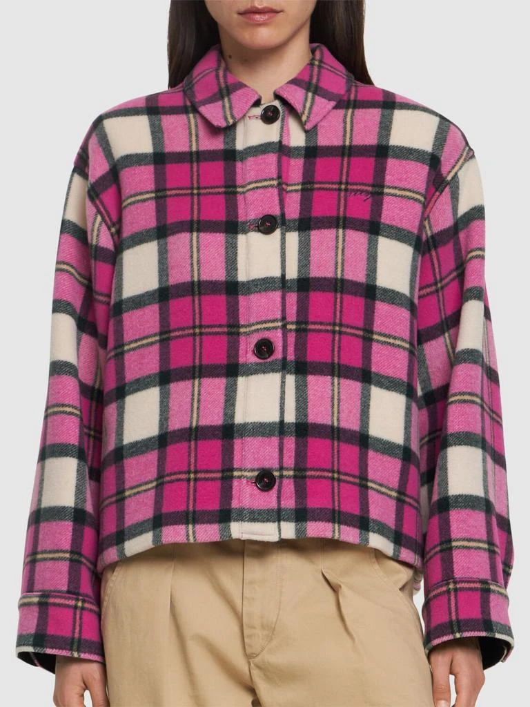 MSGM Wool Blend Tartan Jacket 2