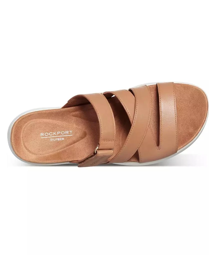 Rockport Women
s Qwyn Slip-On Strappy Casual Wedge Sandals 4