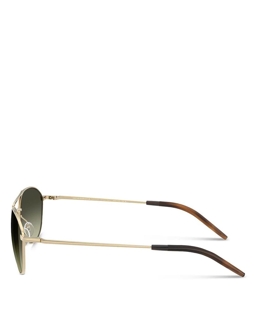 Oliver Peoples OV1358S Aero II Aviator Sunglasses, 57mm 3