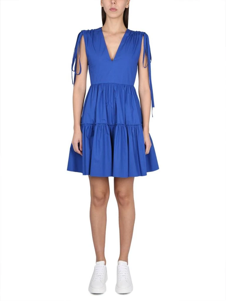 RED Valentino REDValentino V-Neck Sleeveless Dress 2