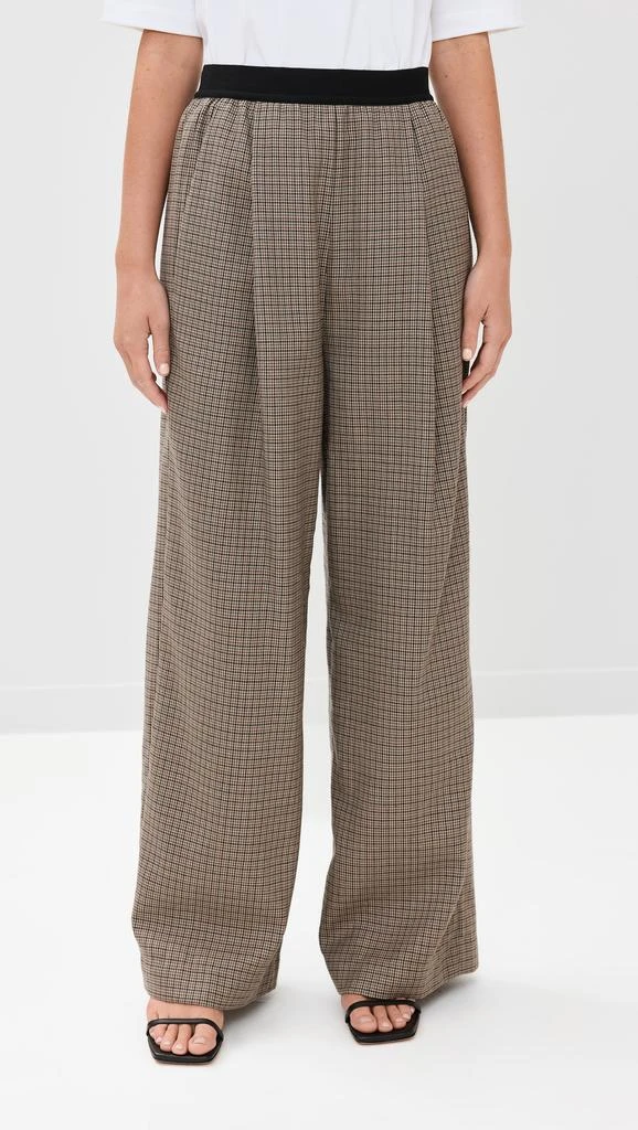 Tibi Thomas Check Marit Pull On Pants 6