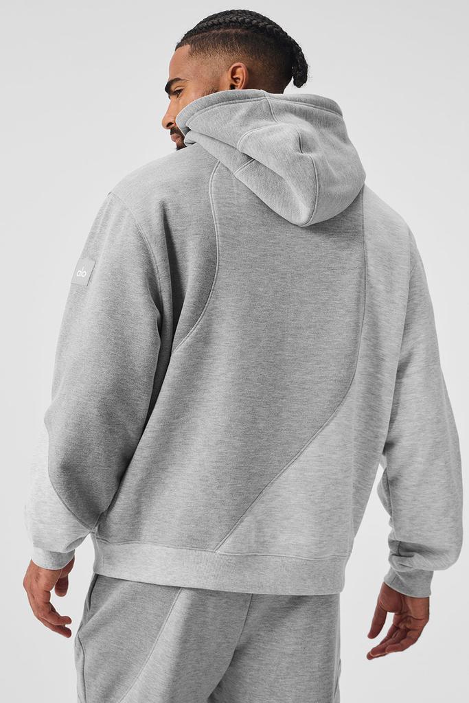 Alo Make Waves Hoodie - Athletic Heather Grey Tonal - Hoodies