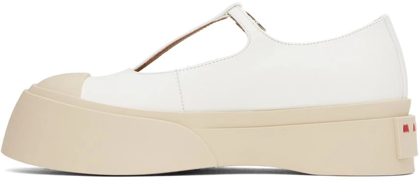 Marni White T-Bar Mary Jane Ballerina Flats 3