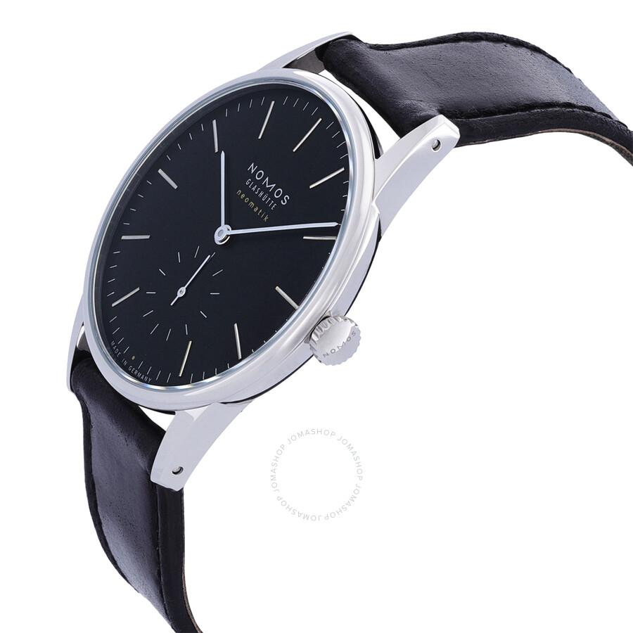 Nomos Glashutte Orion Neomatik 39 Automatic Black Dial Men's Watch 346