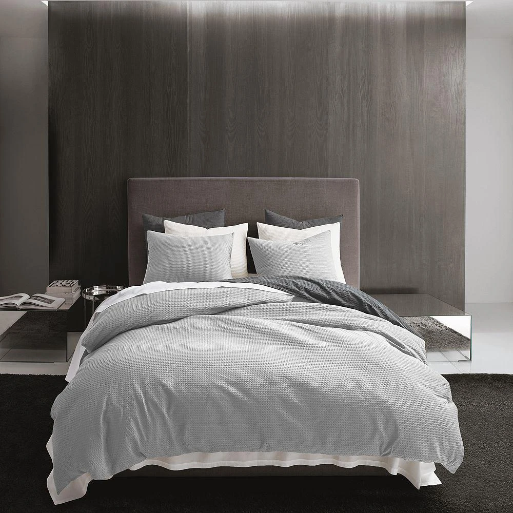 Vera Wang Waffle Pique  Comforter Set, Queen 4
