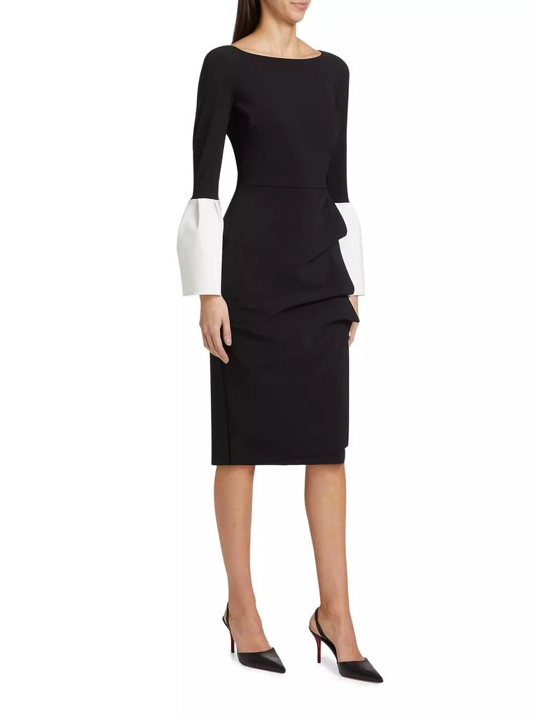 Chiara Boni Addax Bell-Sleeve Cocktail Dress 4