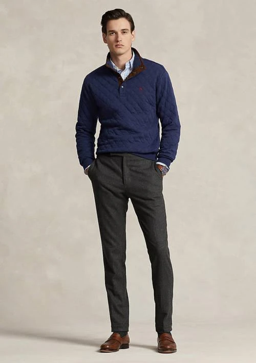 Ralph Lauren Ralph Lauren Quilted Double Knit Pullover Sweatshirt 4