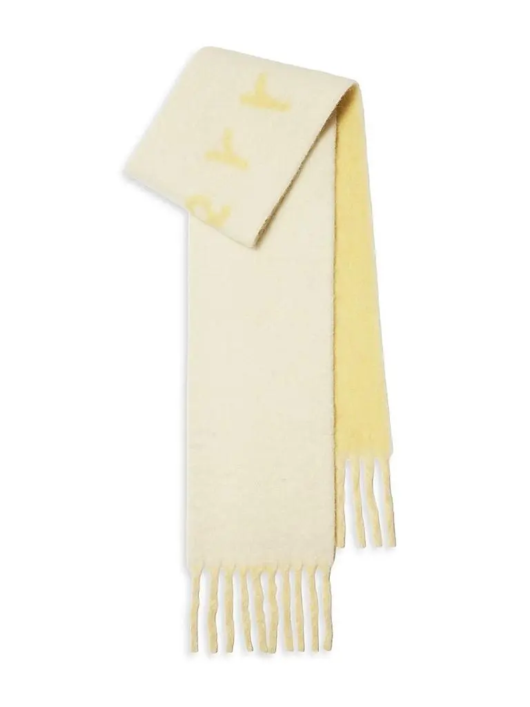 Burberry Mu Logo Alpaca-Blend Jacquard Scarf