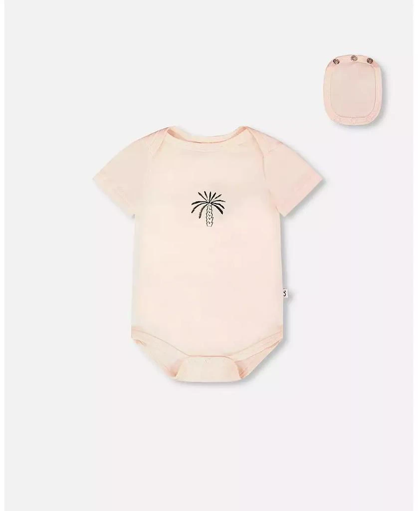 Deux par Deux Baby Girls Evolutive Cotton Jersey Onesie Peach