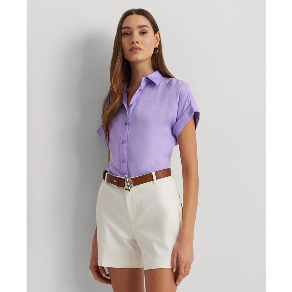 Lauren Ralph Lauren Dolman-Sleeve Linen Shirt 1