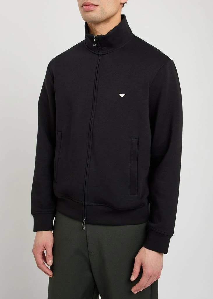 Emporio Armani Logo-embroidered jersey sweatshirt 2