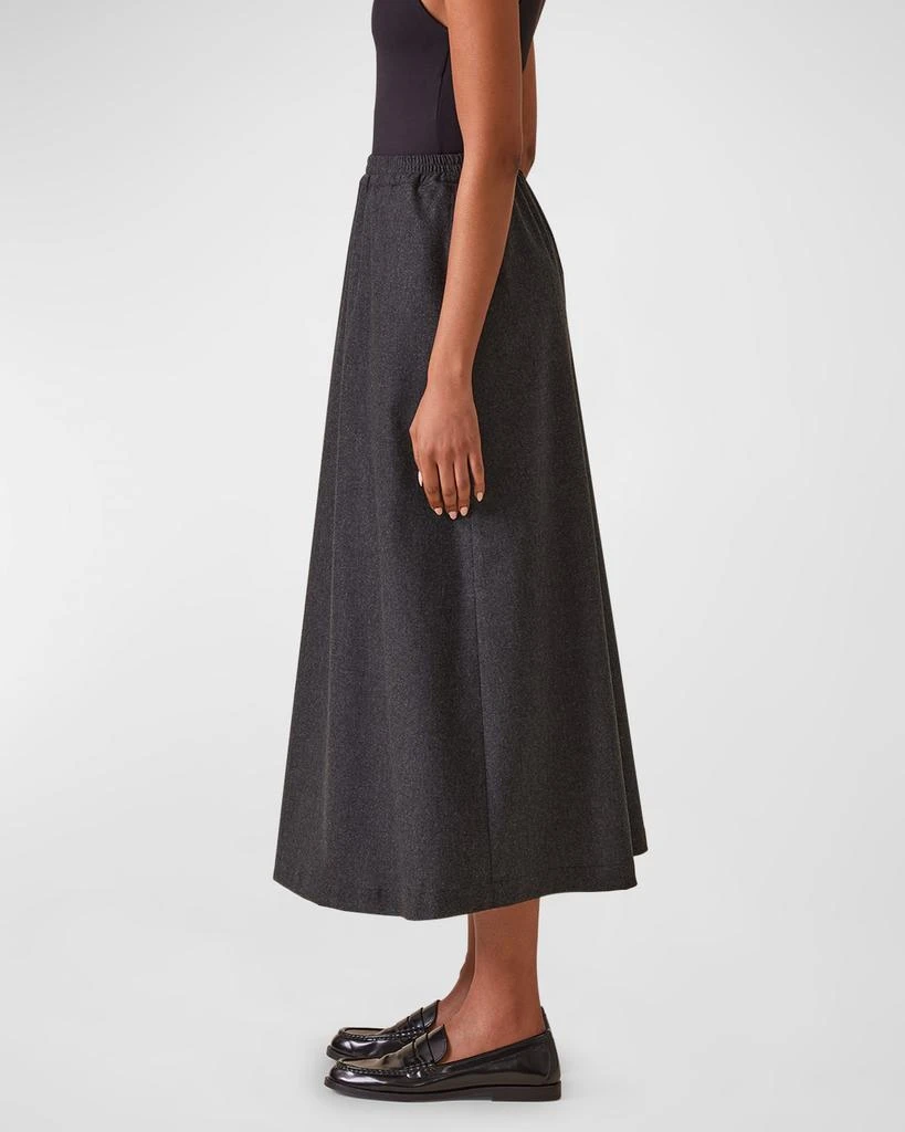 Eskandar Cashmere-Blend A-Line Maxi Skirt 6