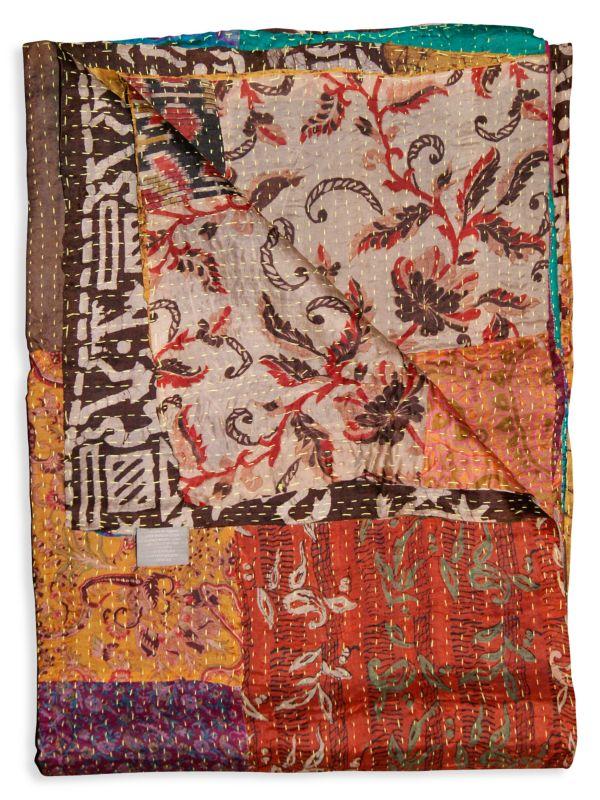 TAJ HOTEL Taj Hotel Kantha Silk Throw