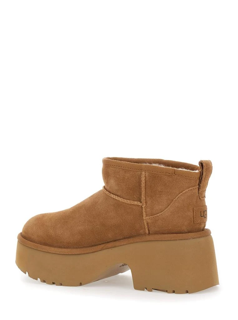 UGG Brown ultra Mini New Heights Boots In Suede Woman 3