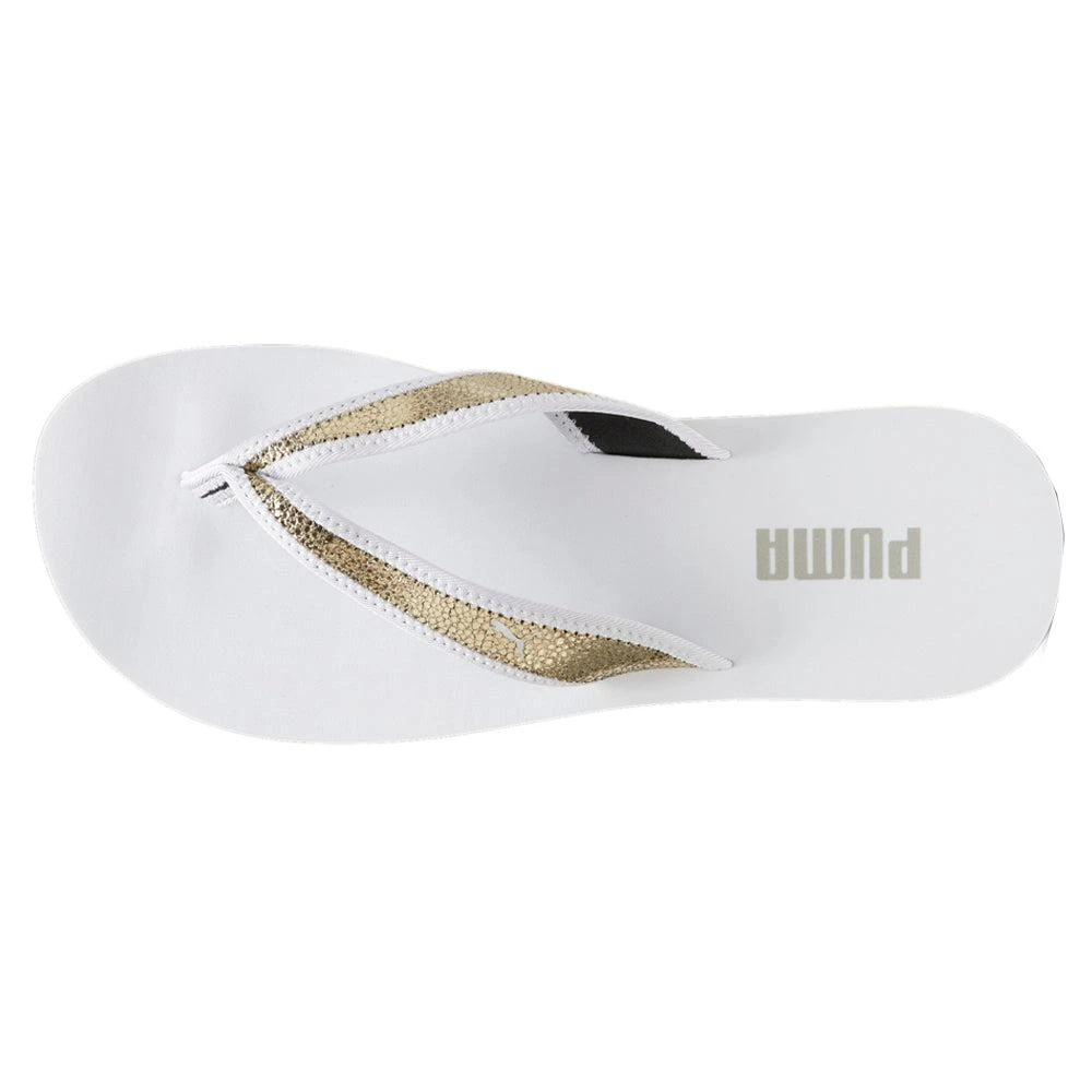 Puma Sandy Metallic Shine Flip Flops 4