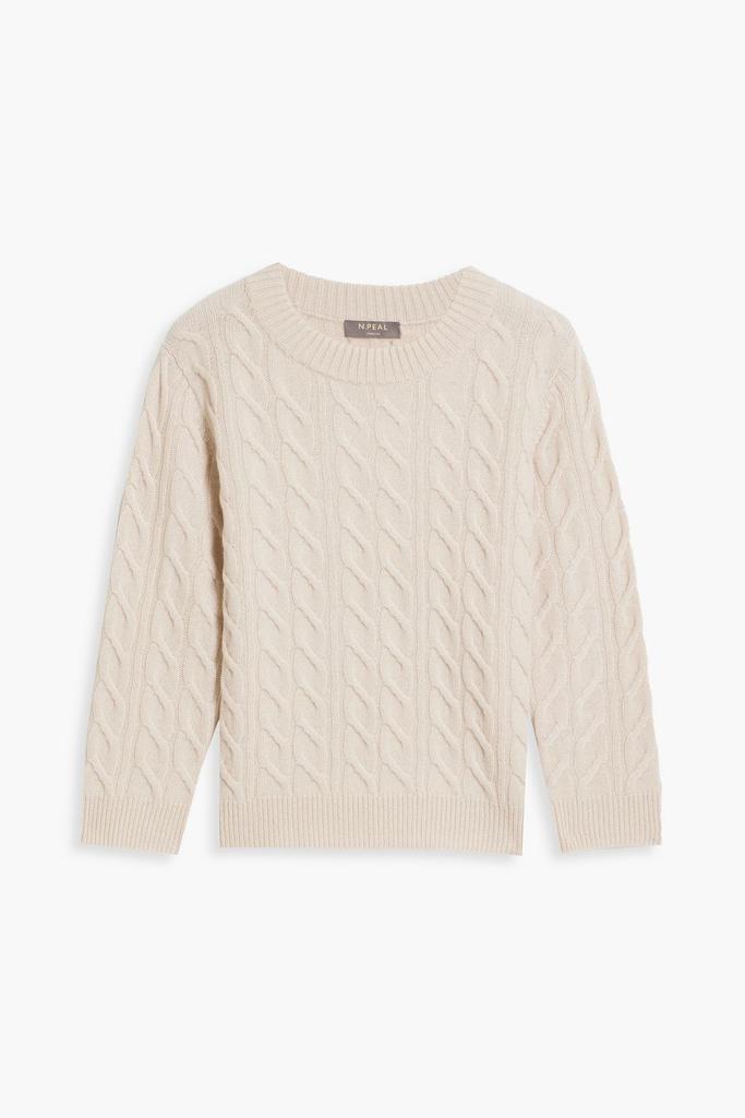 N.PEAL Cable-knit cashmere sweater