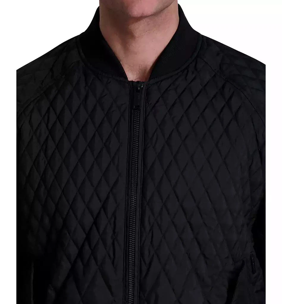 Karl Lagerfeld Paris Men's Quilted Water-Resistant Bomber Jacket 3