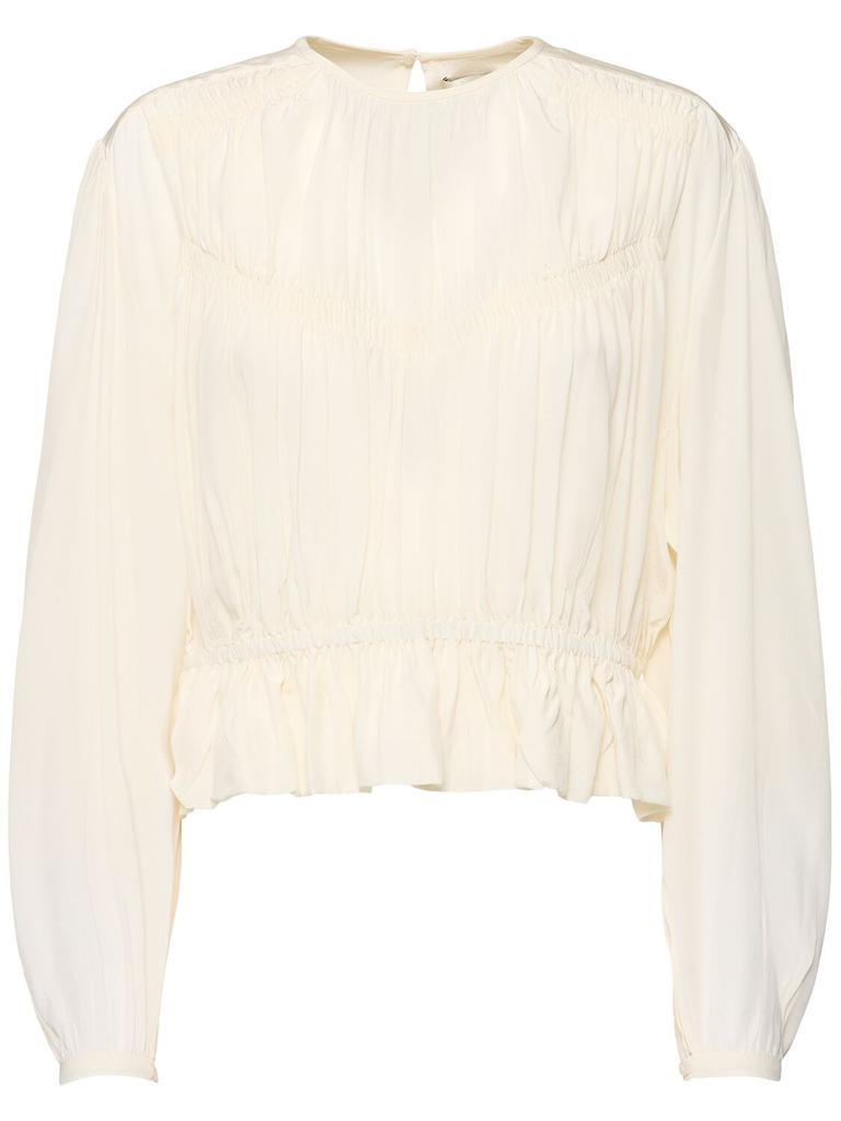 Isabel Marant Gelina Silk Crepe De Chine Shirt