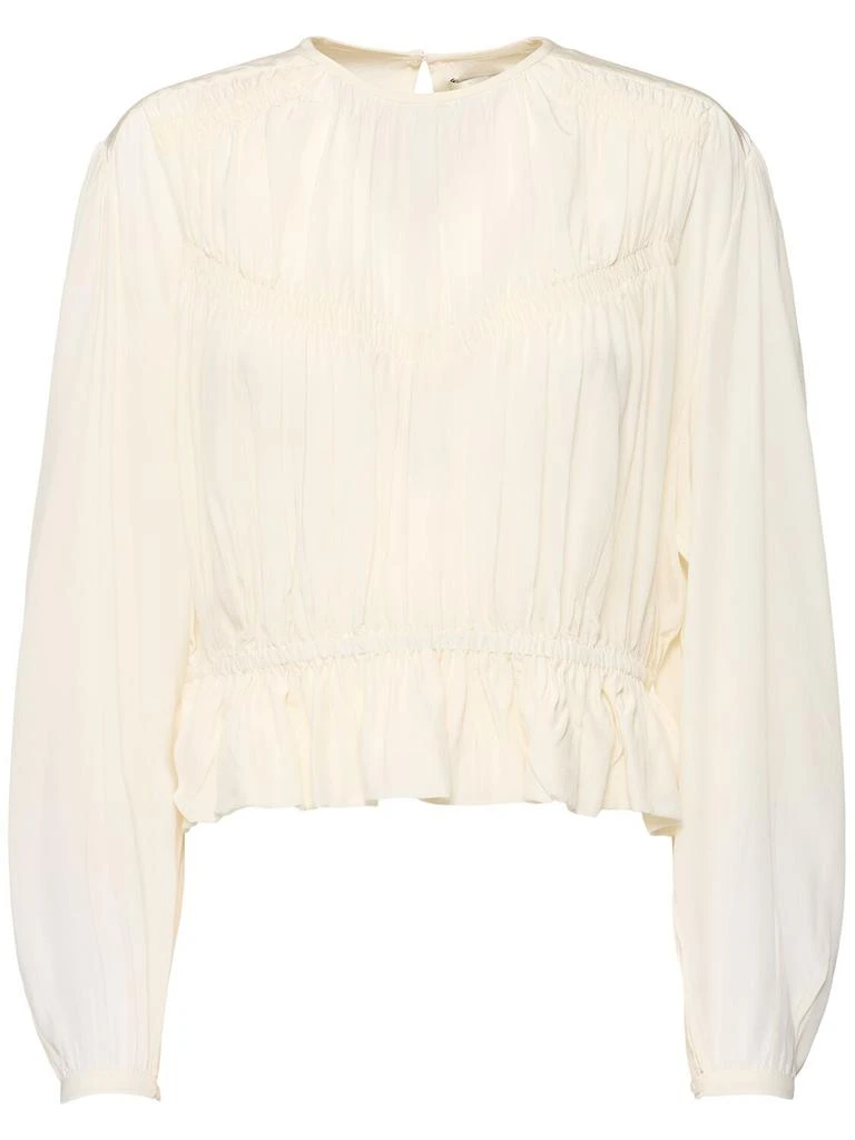 Isabel Marant Gelina Silk Crepe De Chine Shirt 1