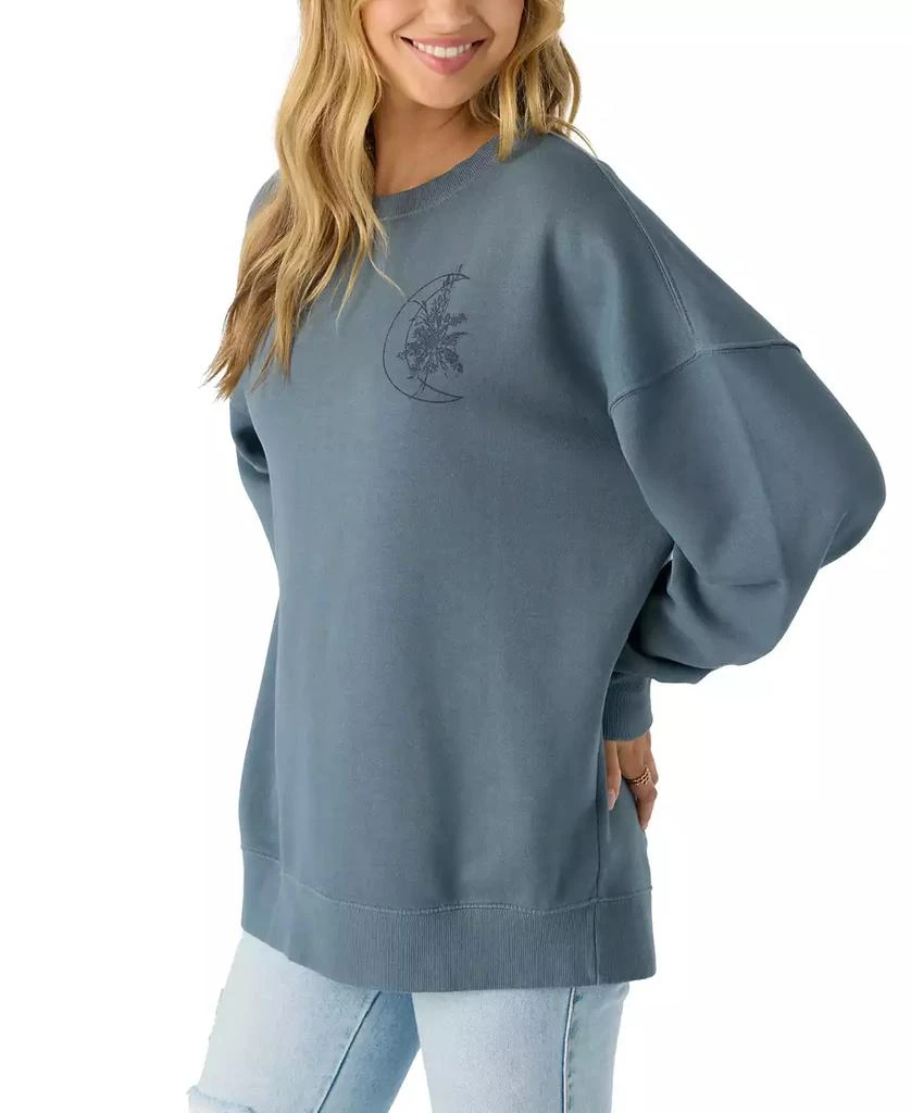 O'Neill Juniors' Moon Flower Crewneck Sweatshirt 4