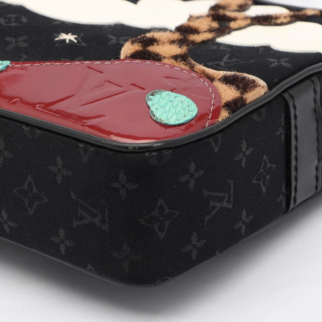 Louis Vuitton Louis Vuitton Black Monogram Satin Conte De Fees Pochette Bag 14