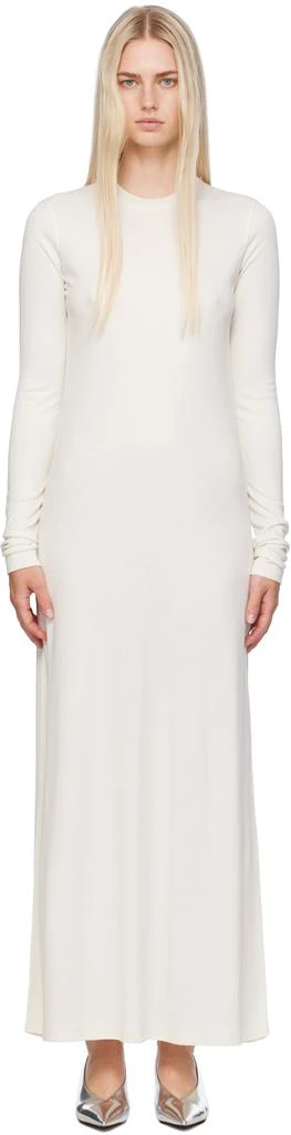 Totême Off-White Long-Sleeve Maxi Dress 1