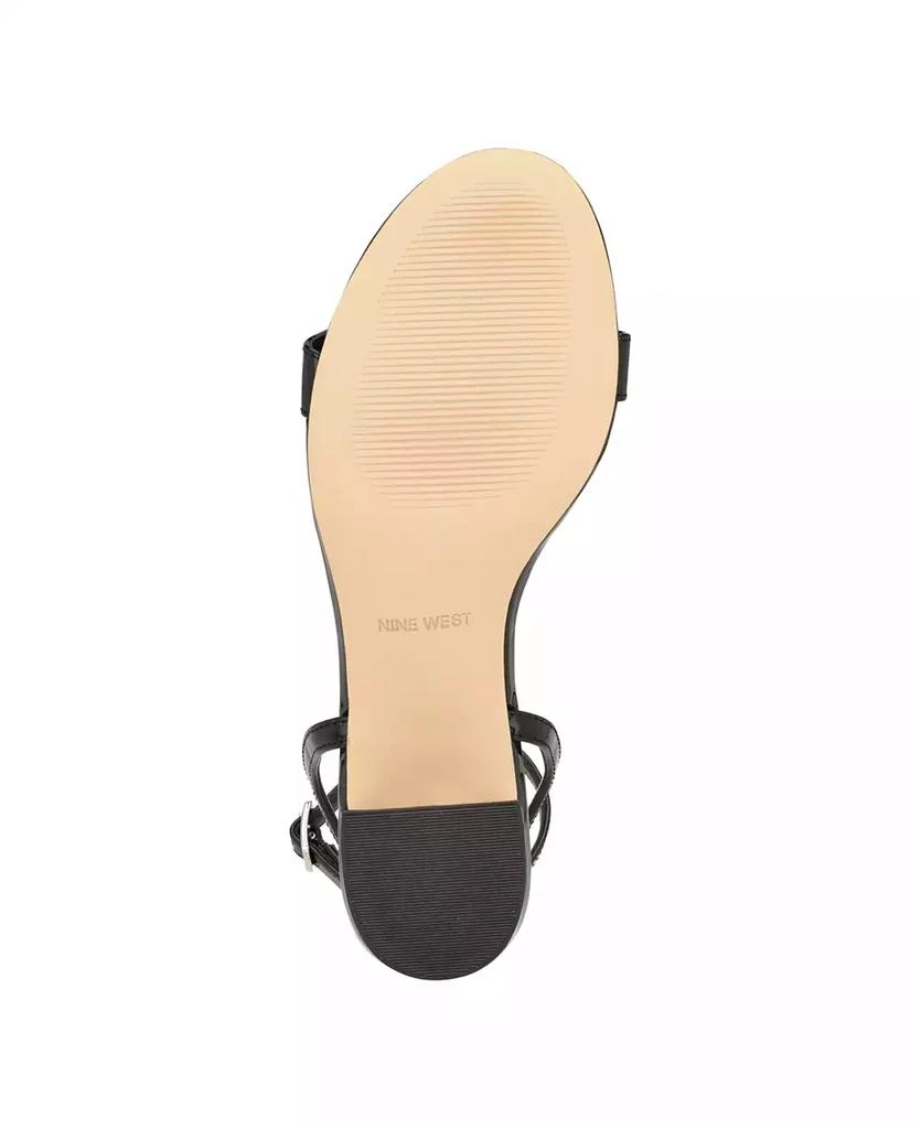 Nine West Women's Allora Strappy Block Heel Dress Sandals 5