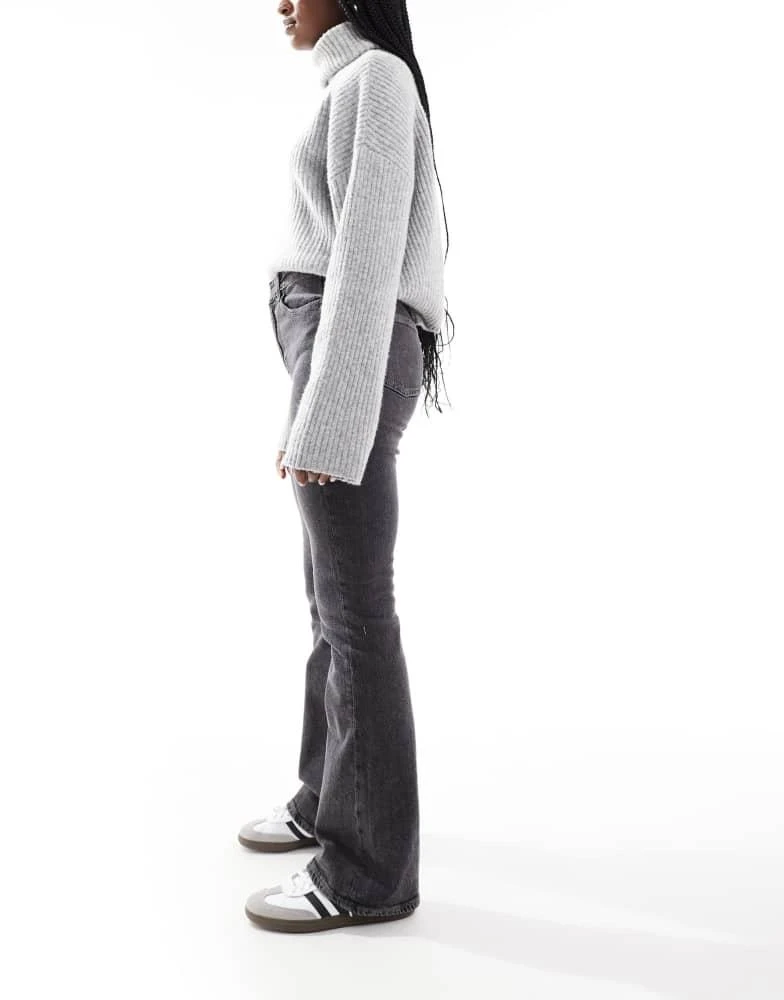 JJXX JJXX Turin high waisted bootcut jeans in grey wash 3