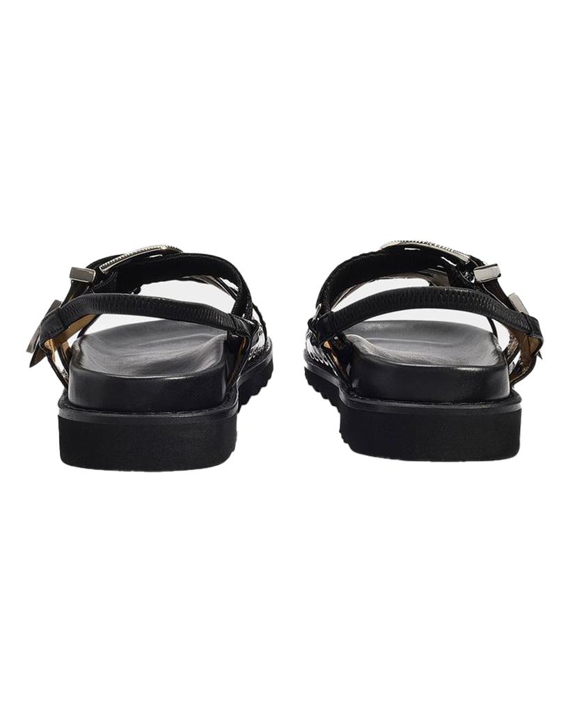 Toga Aj1018 Flat Shoes - Pulla - Black - Leather - Sandals