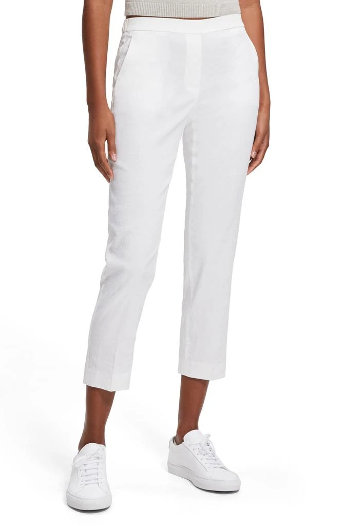 Theory Treeca Linen Blend Pull-On Pants 3