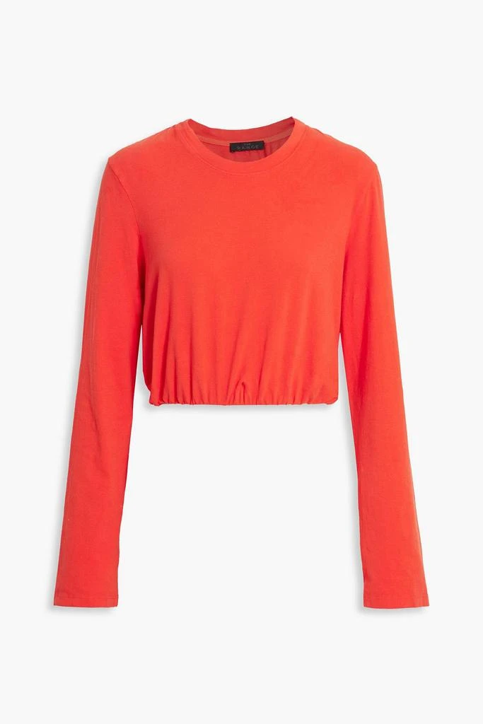 The Range Cropped Supima cotton-blend jersey top 1
