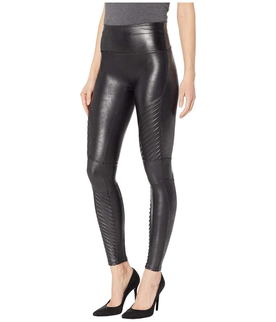 SPANX Faux Leather Moto Leggings 2