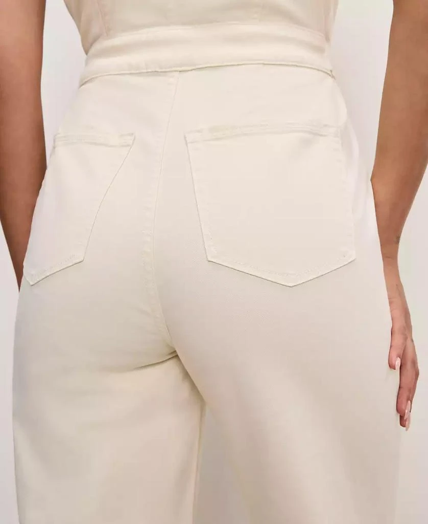 Good American Women's Fit For Success Twill Palazzo Cropped Jumpsuit 5